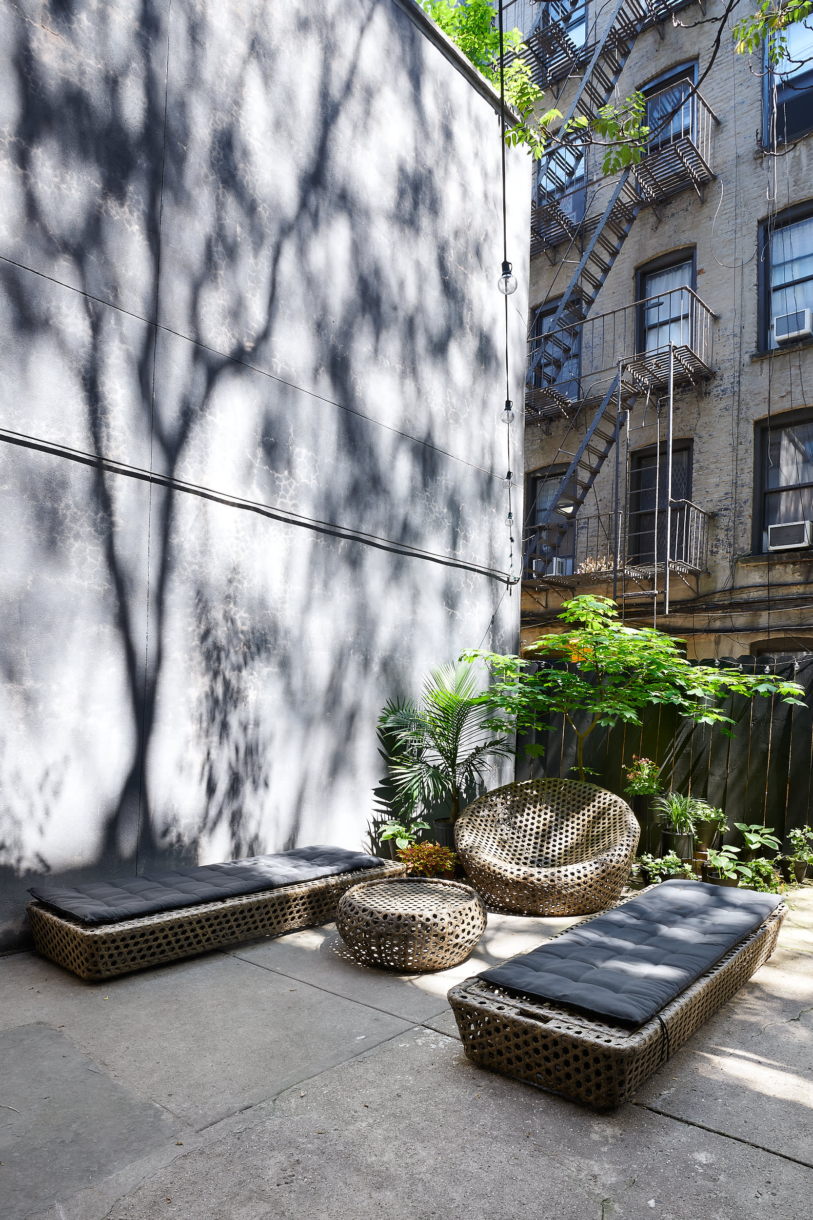 Small NYC Studio Apartment with Huge Backyard Apartment Therapy
